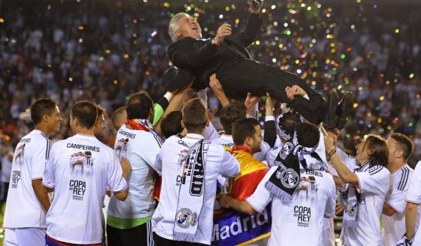 Carlo Ancelotti, campeón Copa del Rey 2013/2014: Getty