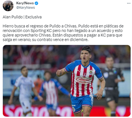 Chivas iría por Alan Pulido. (@KeryNews)