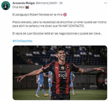¿Robert Morales a Cruz Azul? (@Armand_Mel91)