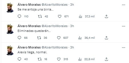 Así se burló Álvaro Morales sobre Chivas. (Foto: TW / @AlvaritoMorales)