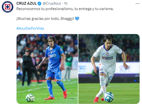 Cruz Azul le dijo adiós a Joaquín Martínez. (@CruzAzul)