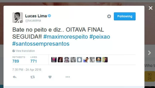 Foto: Reprodução - Lucas Lima deu mais uma &#039;cutucada&#039; no Palmeiras em 2016