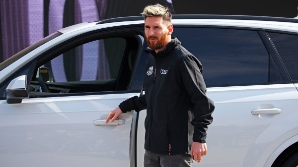 Leo Messi tiene una colección de autos, entre ellos un Audi (Imago)