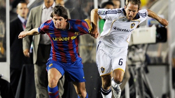 En sus comienzos en el Barcelona, Messi jugó sus primeros partidos en EEUU (Getty Images)