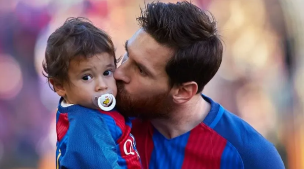 Mateo es el más travieso de los hijos de Messi (Getty Images)