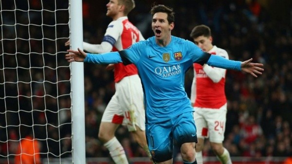 Con el Barca, Messi le convirtió varios goles al Arsenal (Getty Images)