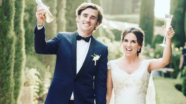 El día del casamiento de Erika y Antoine (Instagram)