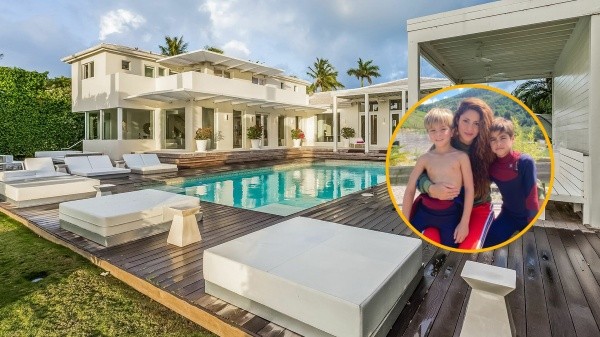 Shakira se instaló, junto a sus hijos, en su vieja casa de Miami (The Real Houses)
