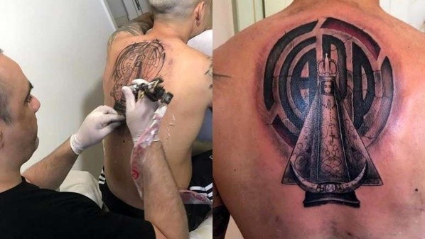 El imponente tatuaje de Enzo Pérez.