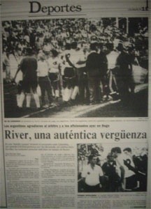 La portada de uno de los diarios que reflejó lo que había ocurrido en Colombia.