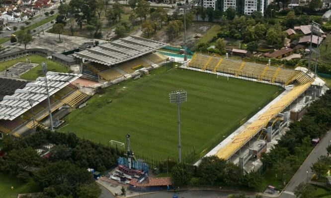 Postal aérea del estadio donde jugará River en territorio colombiano (Archivo)