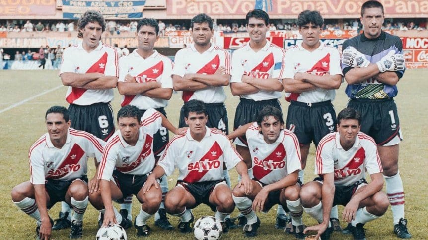 Ayala y Gallardo compartieron plantel en el River campeón de 1994 (Archivo)