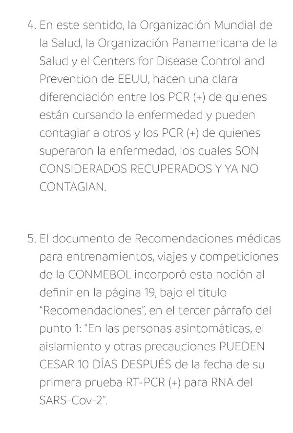 El sustento reglamentario de Conmebol que podría ayudar a que los jugadores de River puedan estar presentes (Captura)