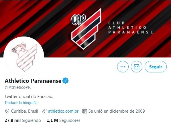 La cuenta de Twitter del Paranaense cambió su foto de perfil en honor a Lucho.
