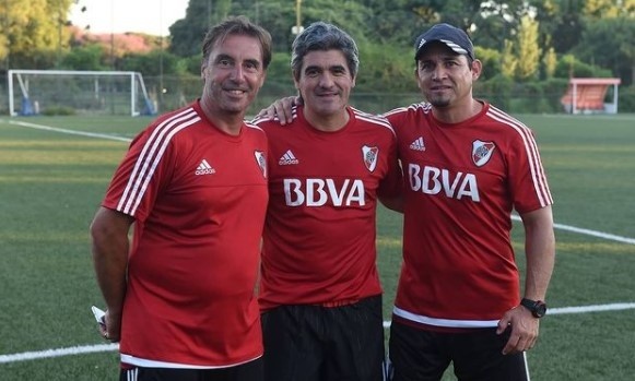 Brizuela y su contacto permanente con Ariel Ortega y Juanjo Borrelli (Instagram Daniel Brizuela)