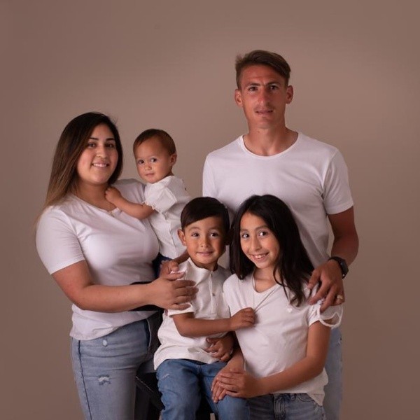 Romina Barboza, Sofía, Lucas y Emma: la familia de Braian Romero (@braianromero17)