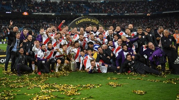 El festejo del campeón en el Bernabéu será eterno. (Foto: Getty).
