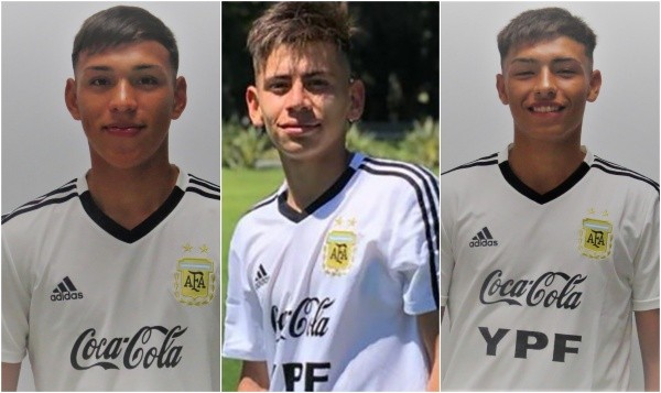 El futuro ya llegó: Ulises Giménez, Claudio Echeverri y Agustín Ruberto.