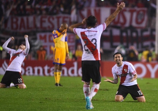 El momento del pitazo final para que la Copa vuelva a Núñez tras 19 años (Foto: Getty).