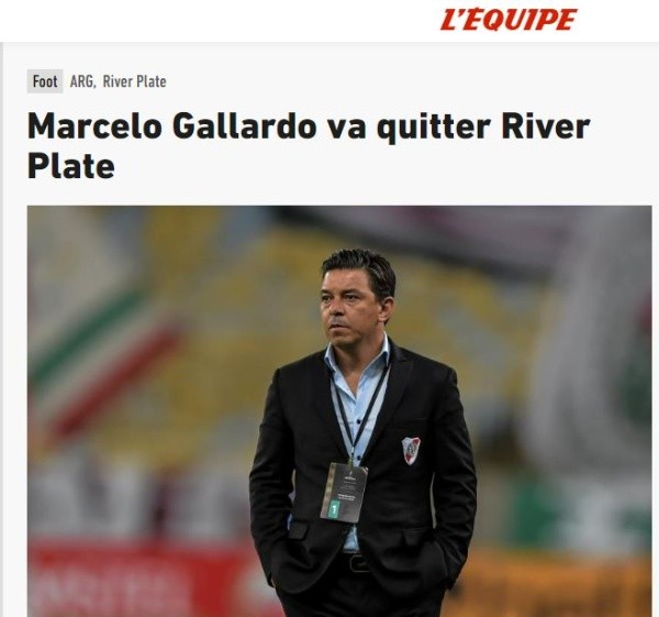 ¿Cómo tomó el mundo la salida del Muñeco de River? Las repercusiones en los distintos diarios tras el anuncio de Marcelo Gallardo