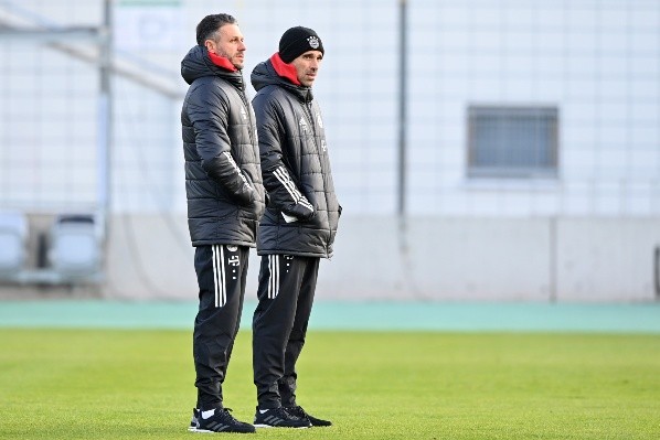 Demichelis y Danny Schwarz, su ayudante de campo en el Bayern Munich II. (Foto: Getty).