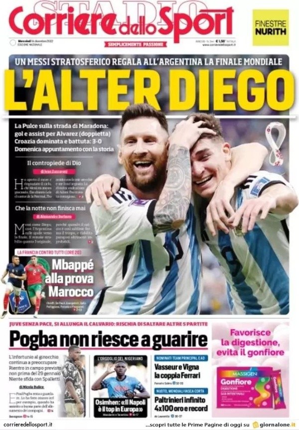 Julián y Messi en la tapa.