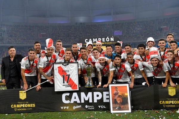 River ganó la edición 2021 del Trofeo de Campeones al golear a Colón en la final. (Foto: Getty).