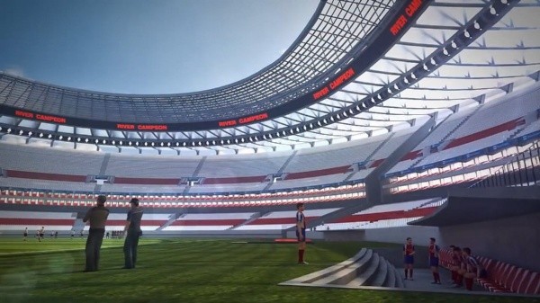 Uno de los renders que presentó D&#039;Onofrio en 2013 sobre cómo quedaría el estadio techado.