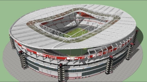 Cobertura simil Emirates Stadium (Arsenal de Inglaterra) o Maracaná (Brasil).