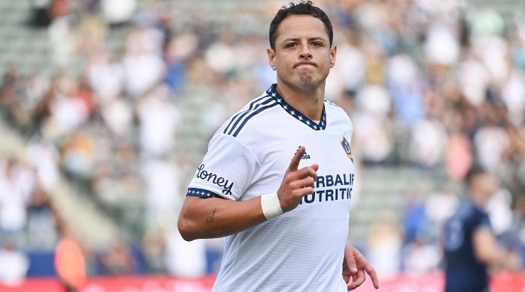 Carson, California, Estados Unidos de Norteamerica, 4 de septiembre de 2022.  Javier Hernández “Chicharito” anota gol durante el partido de temporada regular de la MLS, entre el Galaxy de Los Angeles y el Sporting KC, celebrado en el Dignity Health Sports Park. Foto: Imago7/ Etzel Espinos4