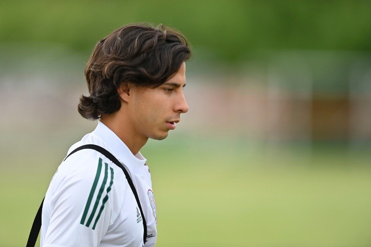 Chicago, Ilinois, Estados Unidos de Norteamerica a 4 de Junio 2022.  Diego Lainez durante el entrenamiento de la selección Nacional de Mexico en las instalaciones de la academia Lake Forest, previo al partido de preparación frente a la selección de Ecuador.Foto:Imago7/Etzel Espinosa