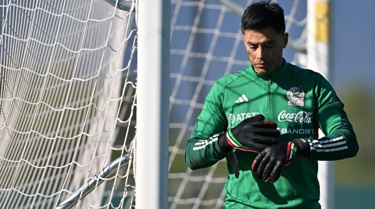 Girona, España 7 de Noviembre de 2022. Alfredo Talavera durante el entrenamiento de la selección nacional de Mexico en las instalaciones de Girona FC, previo a la copa del mundo de Qatar 2022.Foto/Imago7/Etzel Espinosa