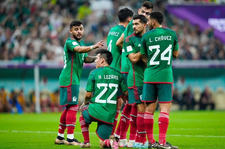 Lusail, Qatar, 30 de noviembre de 2022. Alexis Vega, Hirving Lozano 