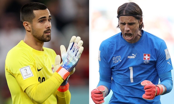 Diogo Costa (Portugal) vs. Yann Sommer (Suiza) | Getty Images
