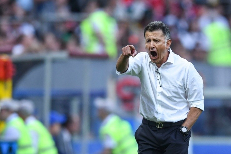 Moscú, Rusia, 17 de junio de 2018. El Director Tecnico Juan Carlos Osorio, durante el juego de la Fase de Grupos de la Copa del Mundo Rusia 2018 entre la Selección Nacional de Mexico y la de Alemania celebrado en el estadio Luzhniki. Foto: Imago7/Agustín Cuevas