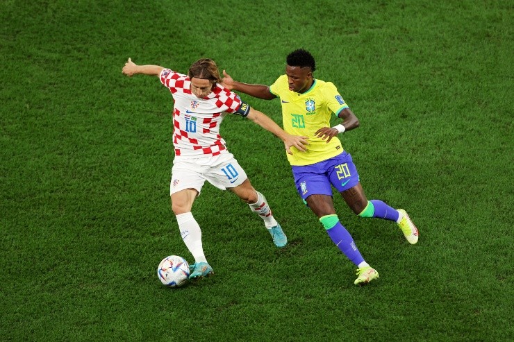 En media hora de partido, Croacia le saca la pelota a Brasil e impone su ritmo (Getty Images)