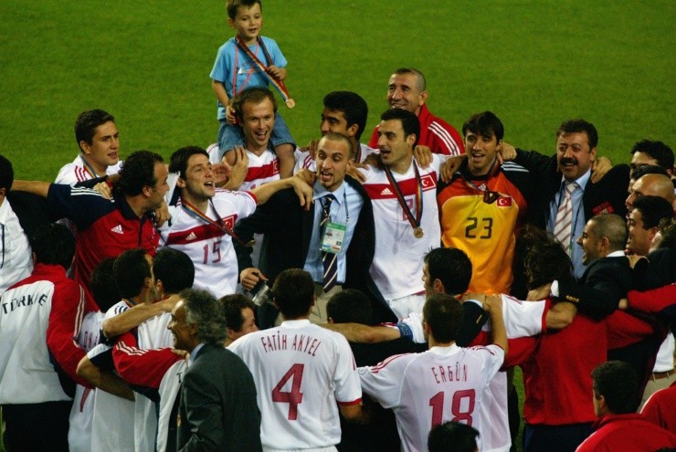 Turquía en celebración del tercer puesto (Getty Images)