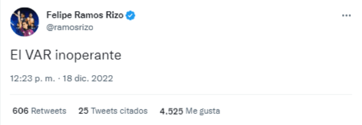 Felipe Ramos Rizo contra el arbitraje de Argentina-Francia
