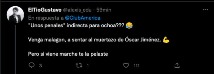 Aficionados interpretando una burla a Ochoa | Twitter