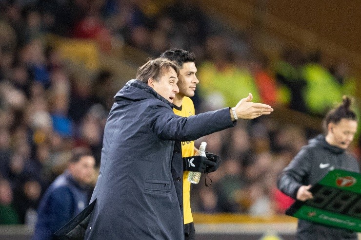 Julen Lopetegui y Raúl Jiménez, plática