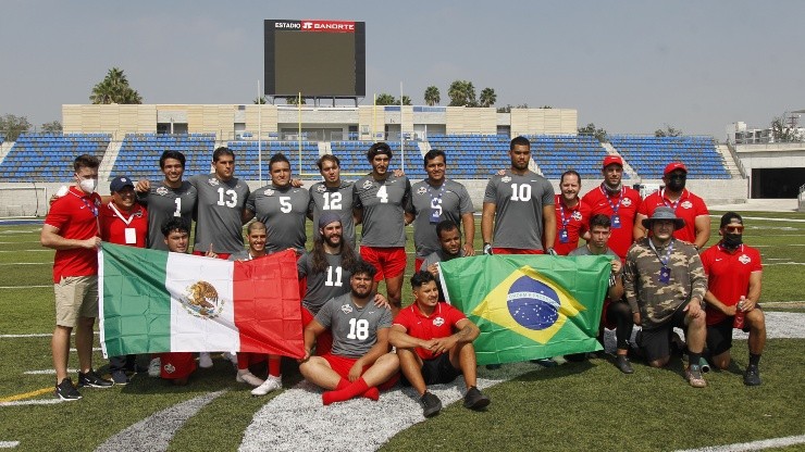 Participants of the first NFL International Combine Mexico 2021.