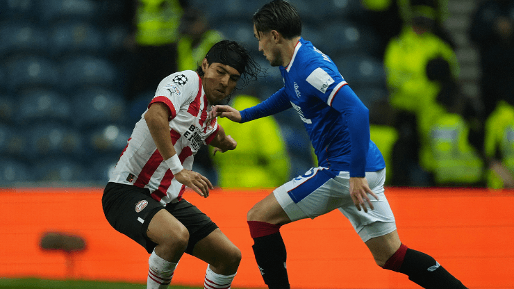 El PSV de Erick Gutiérrez se enfrenta con Rangers en la revancha del play-off de la Champions League 2022-2023