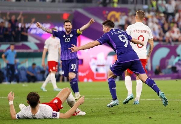 Julián Álvarez puso el 2-0 (Getty Images)