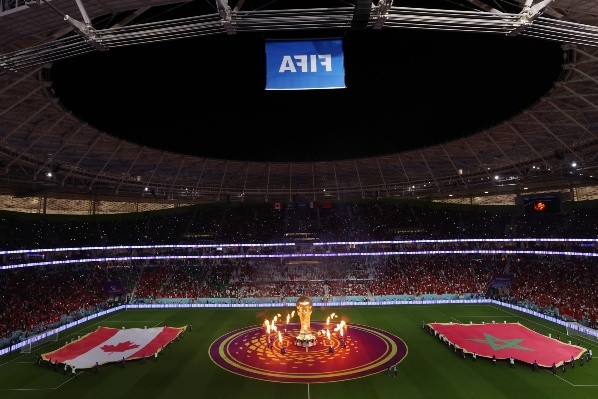 Los equipos a la cancha, ya se viene el partido (Getty Images)