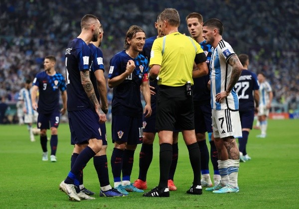 Luka Modrić estalló contra Orsato. (Foto: Getty)