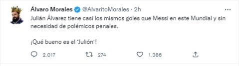 Foto: TW / Álvaro Morales.