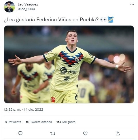 Foto: TW / Leo Vázquez