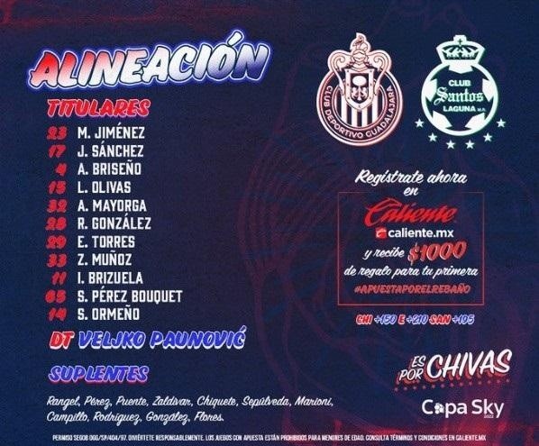 Twitter @Chivas