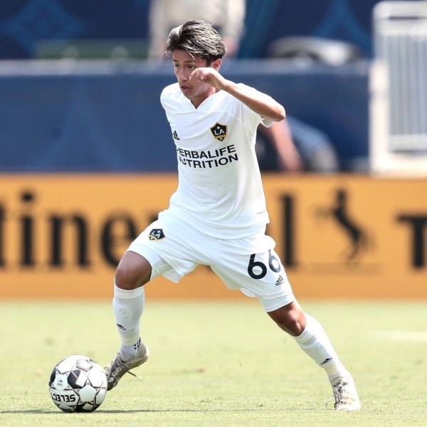 Víctor Valdez vistiendo la playera de Los Angeles Galaxy (Los Angeles Galaxy)