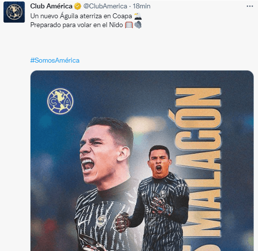 Luis Malagón es refuerzo del América. (@ClubAmérica)